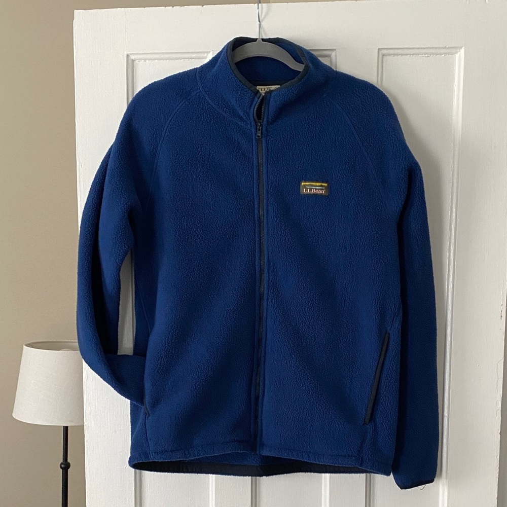 L.L. Bean Men's Blue Fleece Jacket